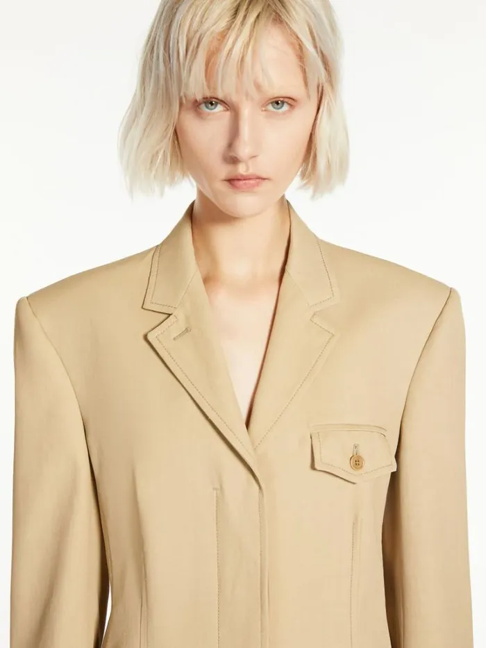 Women Max Mara Suit Slimfit Blazer Beige