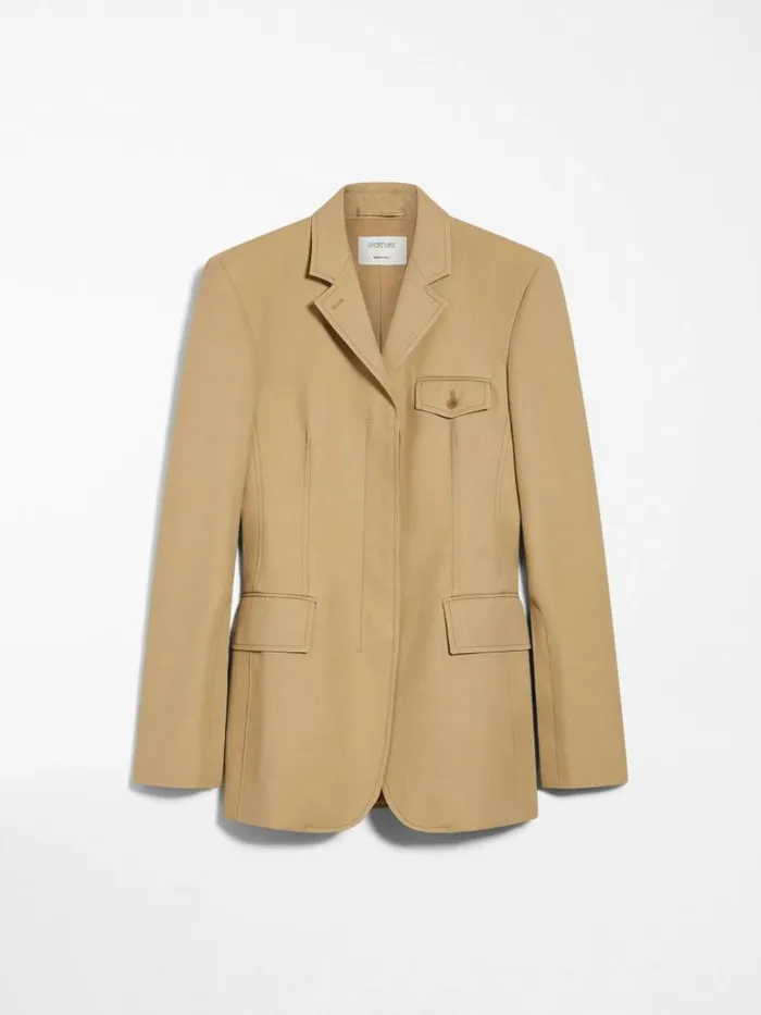 Women Max Mara Suit Slimfit Blazer Beige
