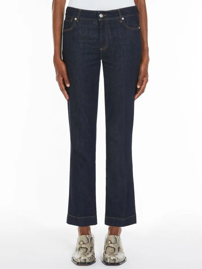 Women Max Mara Trousers And Jeans Flared Perfectfit Jeans Midnightblue