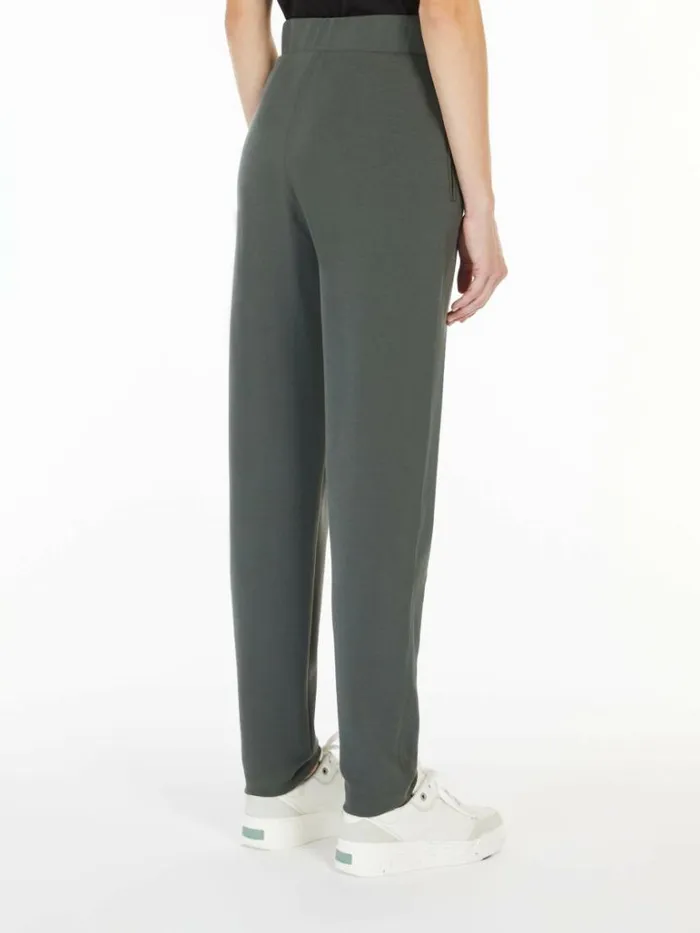 Women Max Mara Trousers And Jeans Jersey Carrot Trousers Kaki