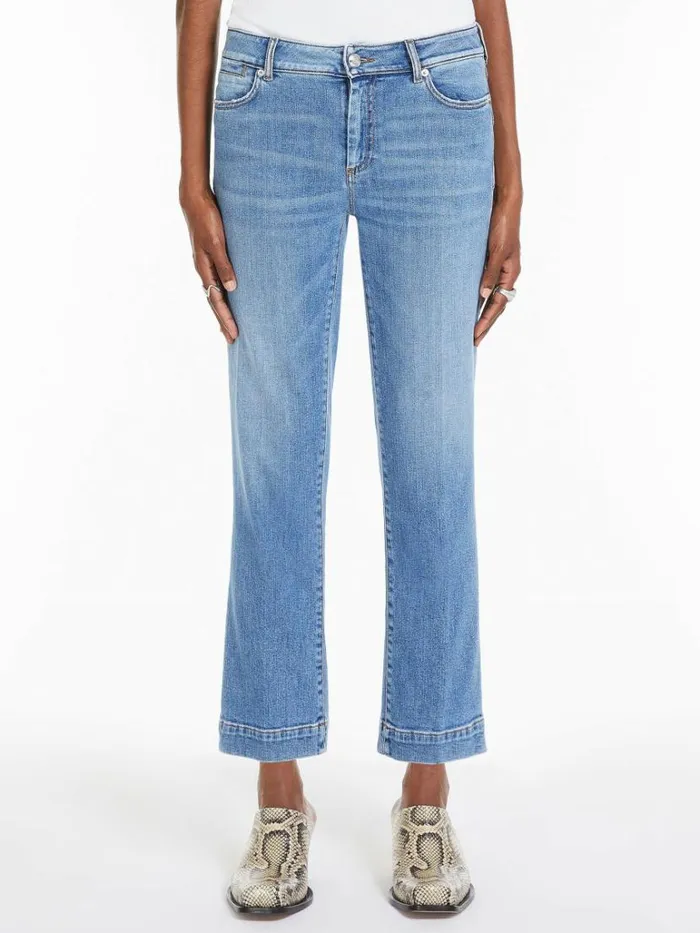 Women Max Mara Trousers And Jeans Mini Flare Jeans Midnightblue