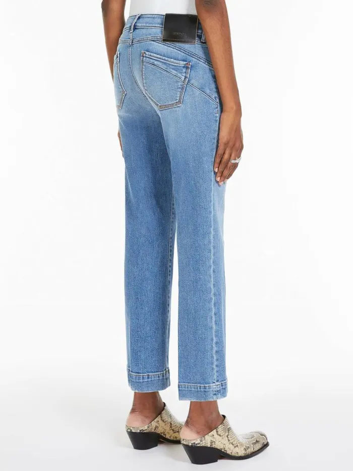 Women Max Mara Trousers And Jeans Mini Flare Jeans Midnightblue