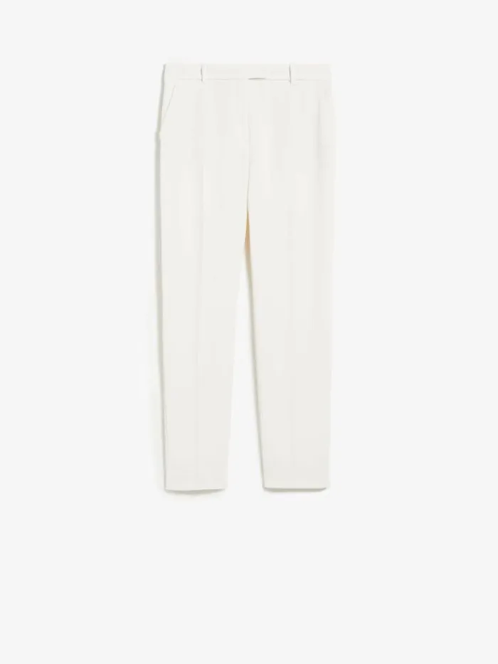 Women Max Mara Trousers And Jeans Slim Fit Cady Trousers Ivory
