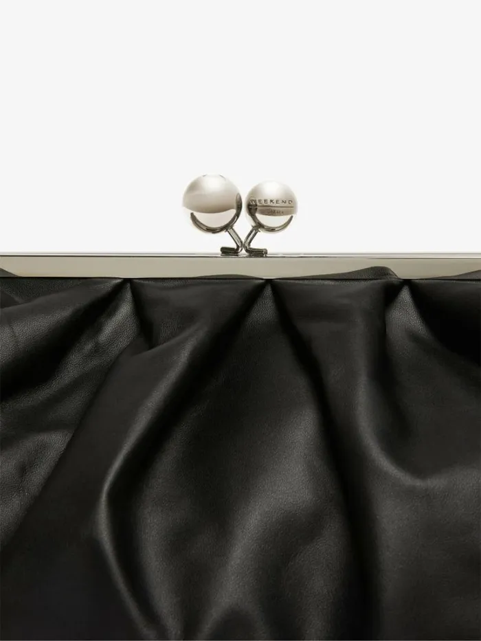 Women Max Mara Weekend Bag Large Pasticcino Bag In Nappa Leather Black