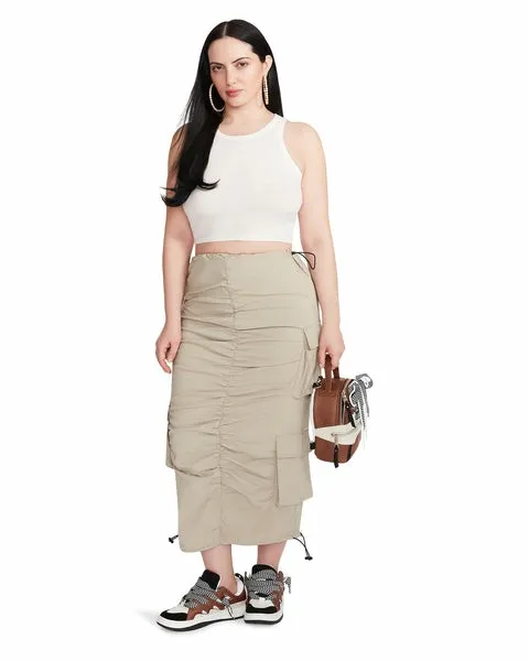Women MELI SKIRT GREY Grey Steve Madden Bottoms Women MELI SKIRT GREY Grey Steve Madden Bottoms