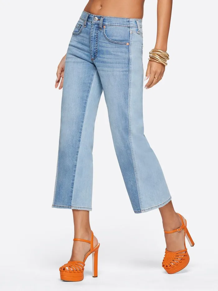 Women Melody Wide Leg Crop In Lovey Dovey Jessica Simpson Denim