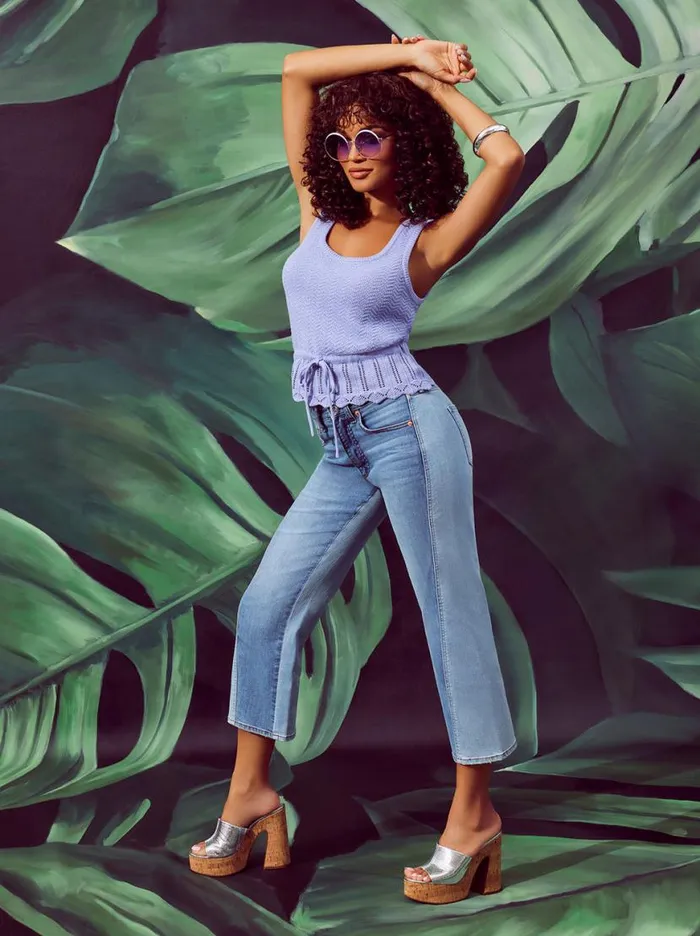 Women Melody Wide Leg Crop In Lovey Dovey Jessica Simpson Denim