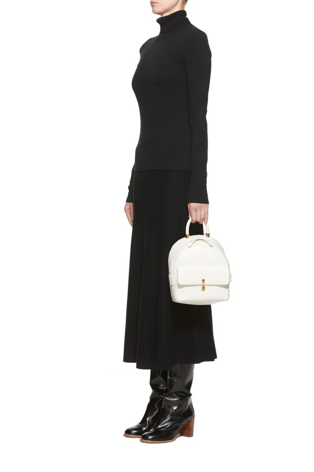 WomenMen Backpacks Gabriela Hearst Mini Billie Backpack In Ivory Crocodile Leather