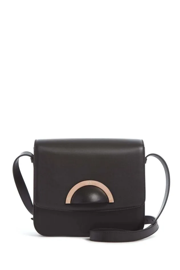 WomenMen Crossbody Bags Gabriela Hearst Bethania Crossbody Box Bag In Black Leather