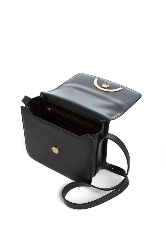 WomenMen Crossbody Bags Gabriela Hearst Bethania Crossbody Box Bag In Black Leather