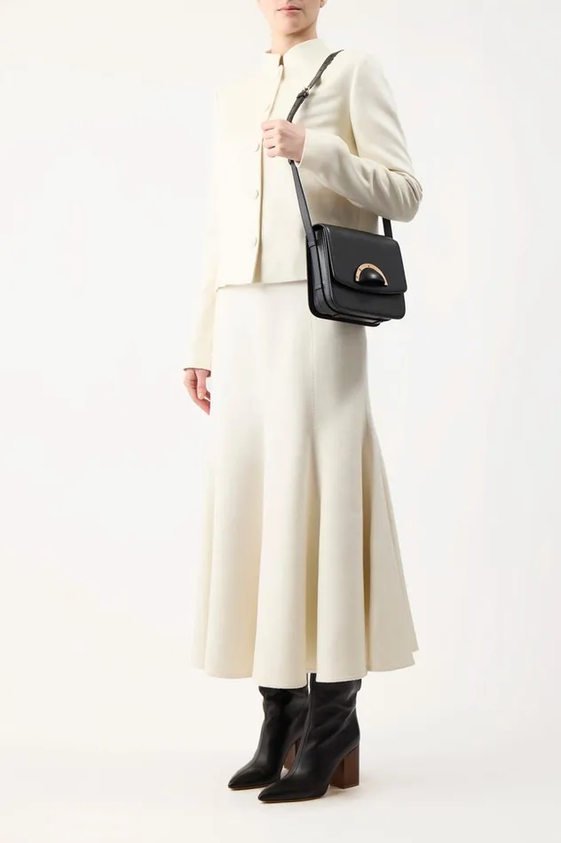 WomenMen Crossbody Bags Gabriela Hearst Bethania Crossbody Box Bag In Black Leather