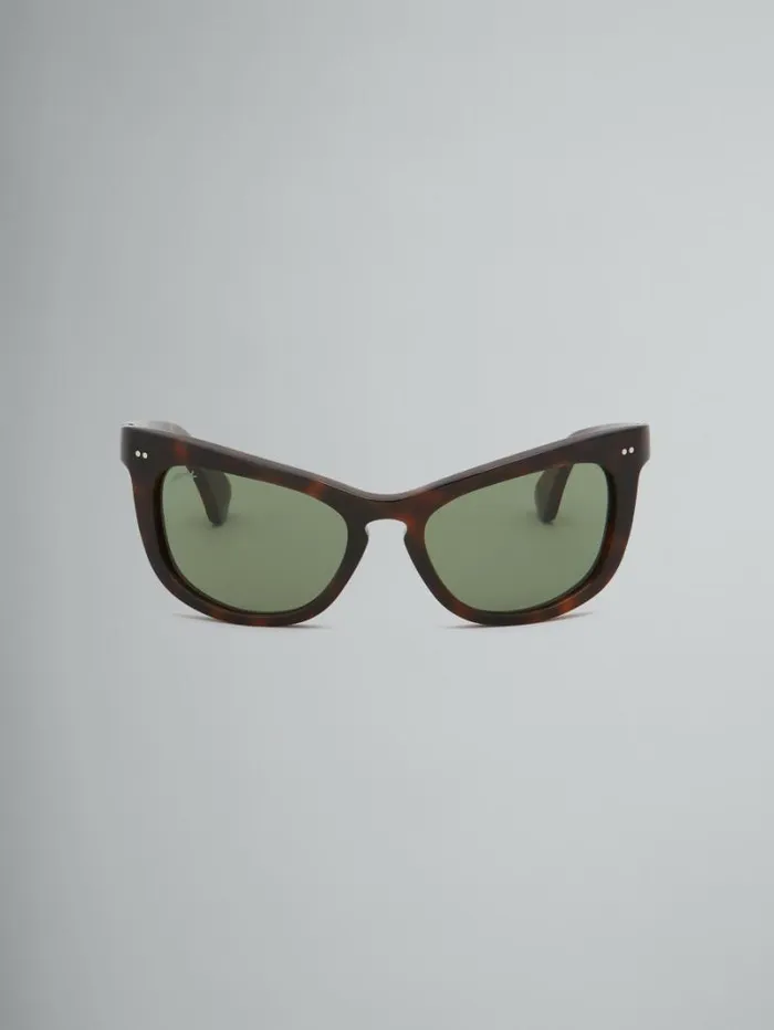 WomenMen Marni Sunglasses Havana Isamu Sunglasses