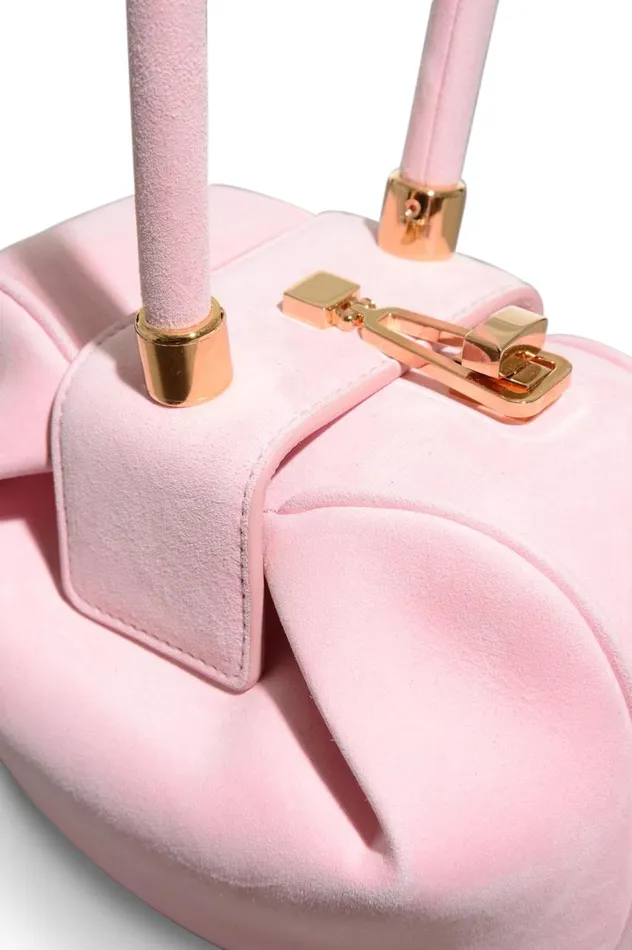 WomenMen Mini Bags Gabriela Hearst Demi Bag In Pink Suede