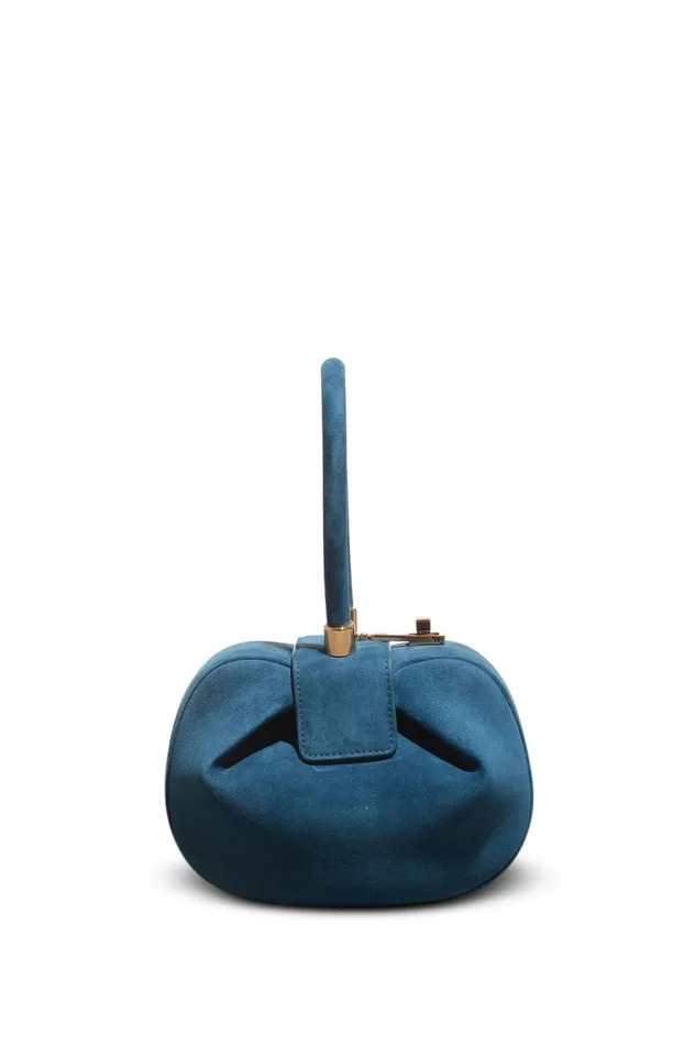WomenMen Mini Bags Gabriela Hearst Demi Bag In Teal Suede