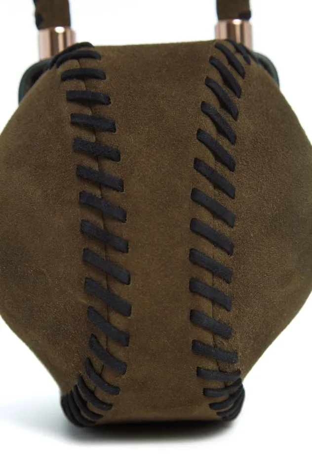 WomenMen Mini Bags Gabriela Hearst Whipstitch Demi Bag In Olive Suede
