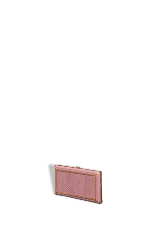 WomenMen Pouches and Clutches Gabriela Hearst Callas Clutch In Pink Snakeskin