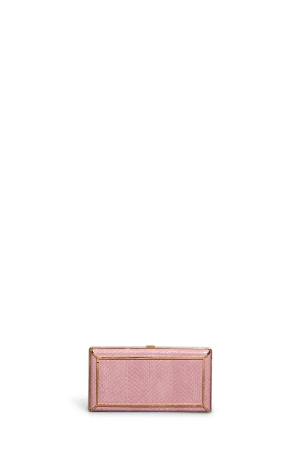WomenMen Pouches and Clutches Gabriela Hearst Callas Clutch In Pink Snakeskin