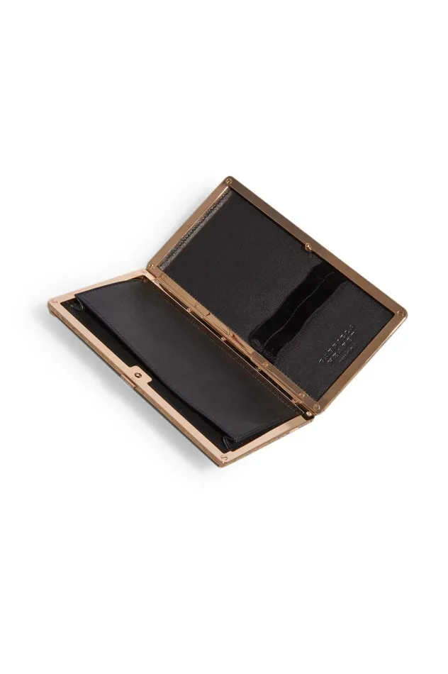 WomenMen Pouches and Clutches Gabriela Hearst Callas Clutch In Pink Snakeskin