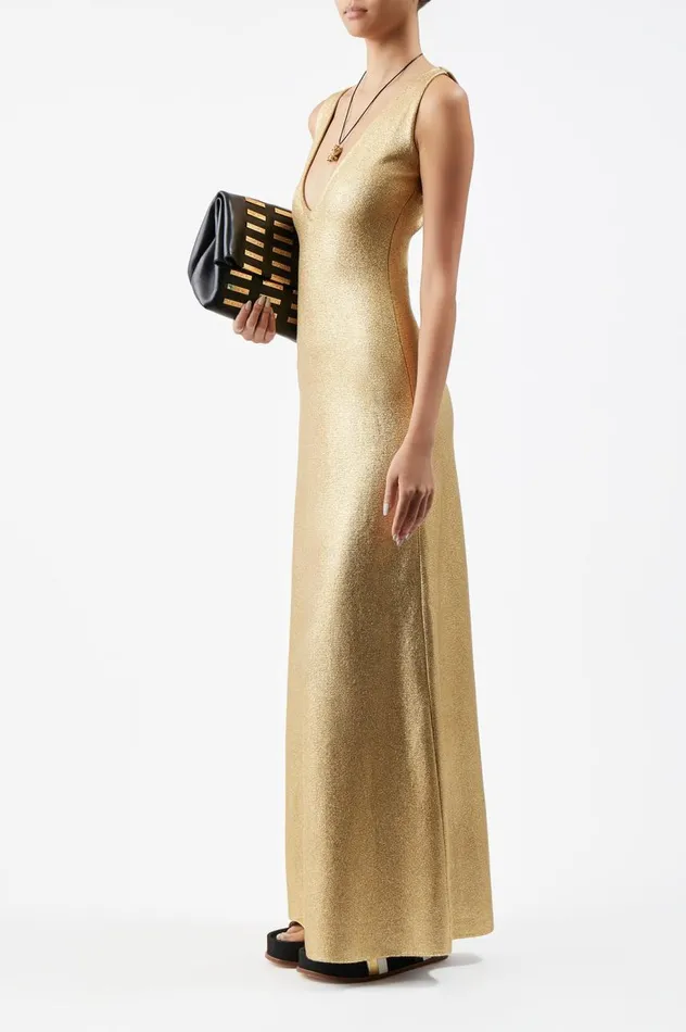 WomenMen Pouches and Clutches Gabriela Hearst Phoebe Foldover Bag In Black Nappa Leather With Rose Gold Hardware
