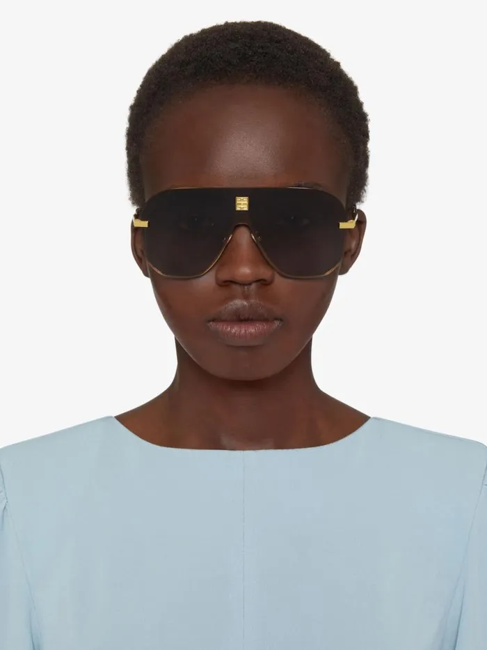 WomenMen Sunglasses Givenchy 4GEM Unisex Sunglasses In Metal Golden WomenMen Sunglasses Givenchy 4GEM Unisex Sunglasses In Metal Golden