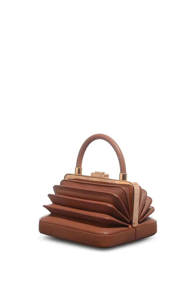 WomenMen Top Handles Gabriela Hearst Diana Bag In Cognac Nappa Leather