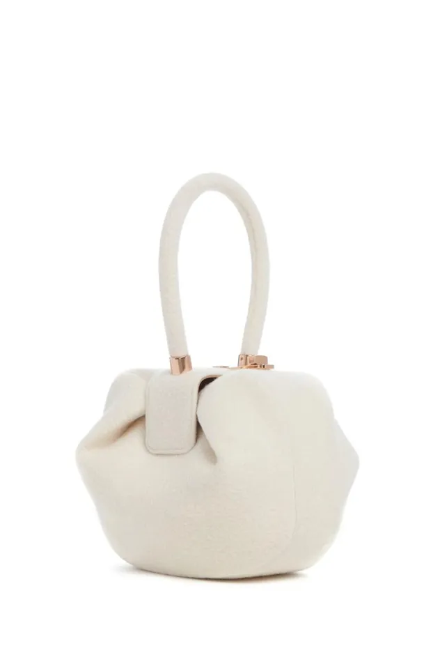WomenMen Top Handles Gabriela Hearst Nina Bag In Ivory Cashmere Felt
