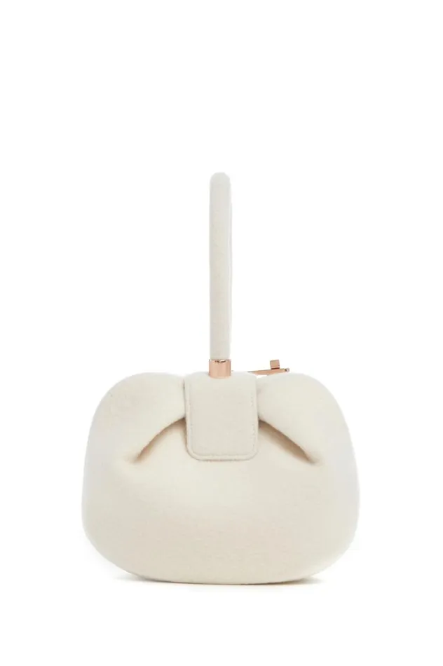 WomenMen Top Handles Gabriela Hearst Nina Bag In Ivory Cashmere Felt