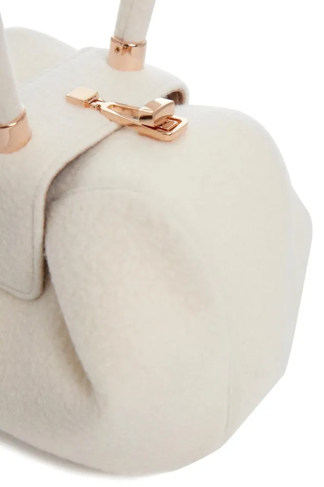 WomenMen Top Handles Gabriela Hearst Nina Bag In Ivory Cashmere Felt
