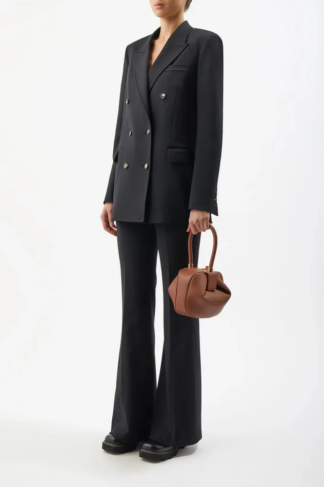 WomenMen Top Handles Gabriela Hearst Nina Bag In Ivory Cashmere Felt