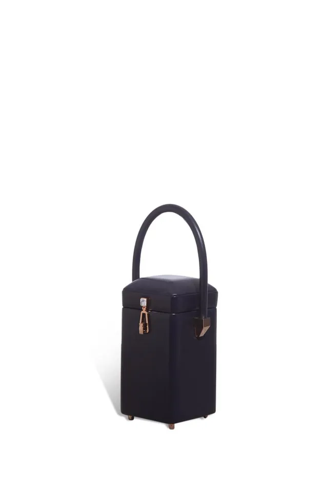 WomenMen Top Handles Gabriela Hearst Nostalgia Bag In Navy Nappa Leather