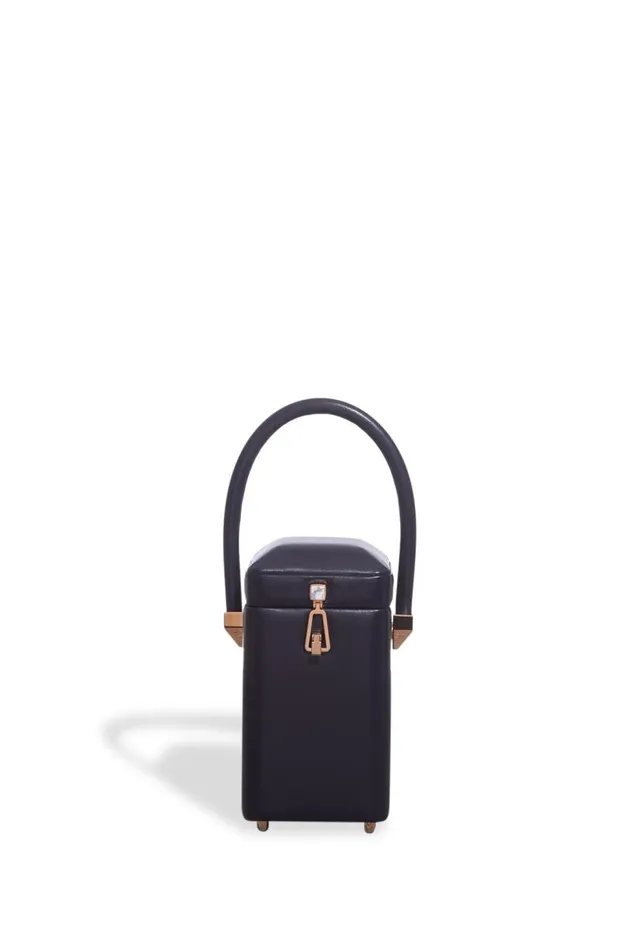 WomenMen Top Handles Gabriela Hearst Nostalgia Bag In Navy Nappa Leather