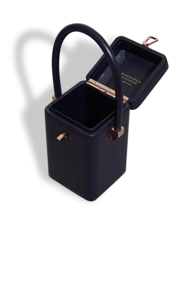 WomenMen Top Handles Gabriela Hearst Nostalgia Bag In Navy Nappa Leather