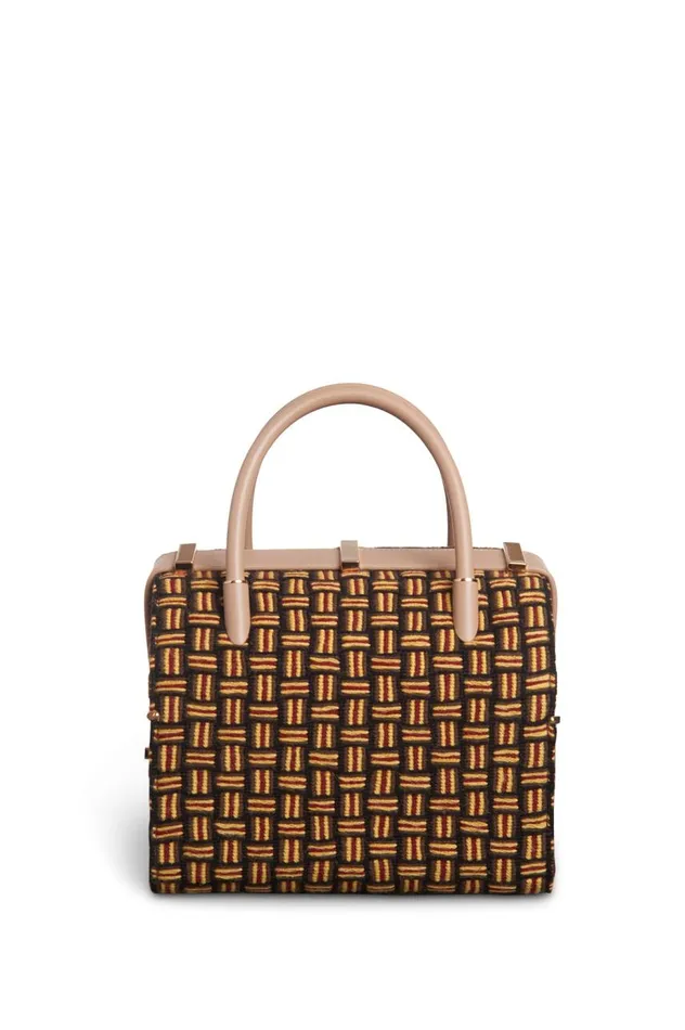 WomenMen Top Handles Gabriela Hearst Sabi Bag In Nude Nappa Leather With Macrame