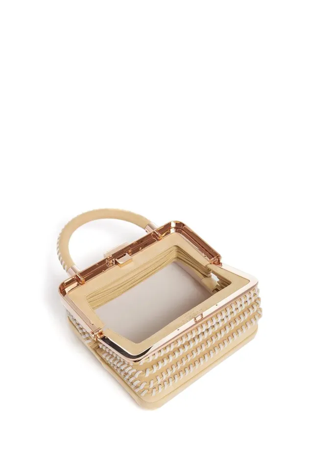 WomenMen Top Handles Gabriela Hearst Whipstitch Diana Bag In Nude Suede