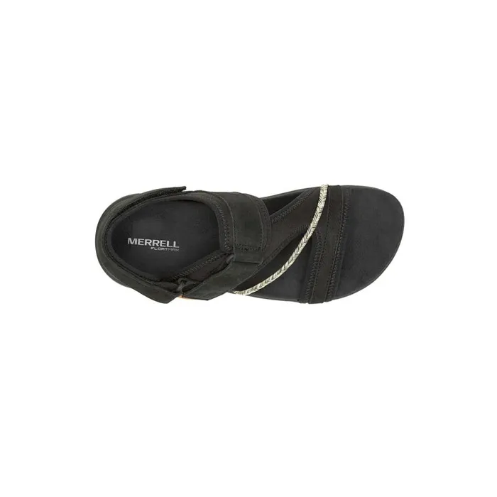 Women Merrell Sandals Terran 4 Backstrap Black Women Merrell Sandals Terran 4 Backstrap Black