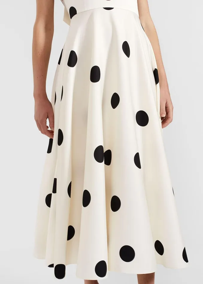Women Mia Spot Dress Cream Black Hobbs Dresses and Jumpsuits