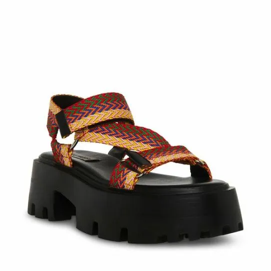 Women MILLY BLACK MULTI Black Multi Steve Madden Sandals Women MILLY BLACK MULTI Black Multi Steve Madden Sandals