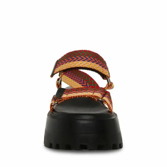Women MILLY BLACK MULTI Black Multi Steve Madden Sandals Women MILLY BLACK MULTI Black Multi Steve Madden Sandals