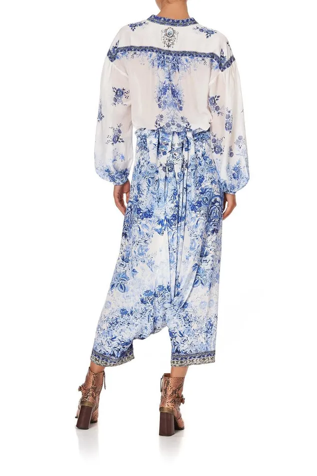 Women Mini Dresses Camilla Blouson Sleeve Shirt Dress High Tea