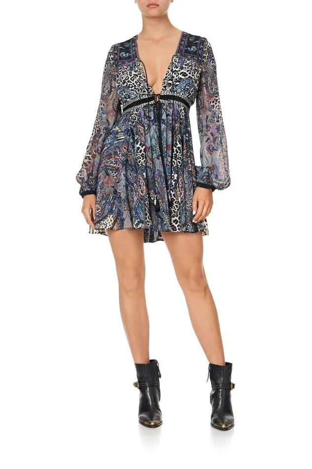 Women Mini Dresses Camilla Short Peasant Dress Festival Express