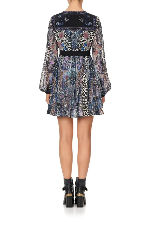 Women Mini Dresses Camilla Short Peasant Dress Festival Express