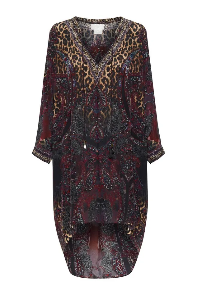 Women Mini Dresses Camilla VNeck Dress With Draped Back The Smoking Lounge