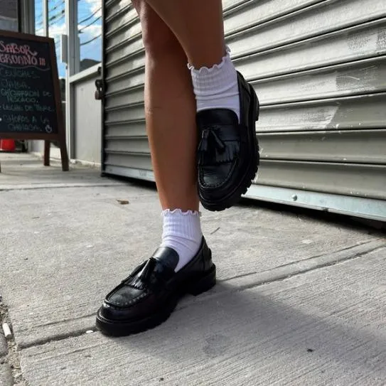 Women MINKA BLACK LEATHER Black Leather Steve Madden Loafers and Flats Women MINKA BLACK LEATHER Black Leather Steve Madden Loafers and Flats