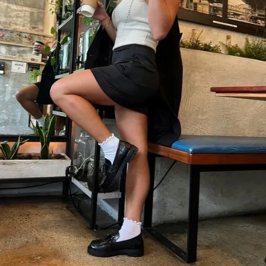Women MINKA BLACK LEATHER Black Leather Steve Madden Loafers and Flats Women MINKA BLACK LEATHER Black Leather Steve Madden Loafers and Flats