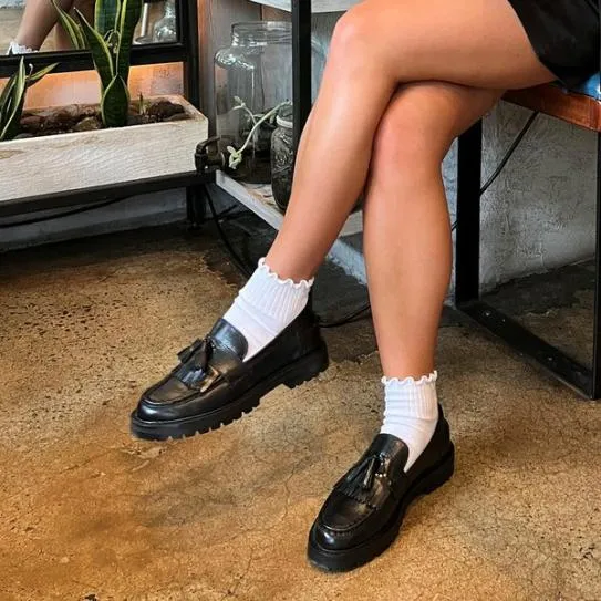 Women MINKA BLACK LEATHER Black Leather Steve Madden Loafers and Flats Women MINKA BLACK LEATHER Black Leather Steve Madden Loafers and Flats