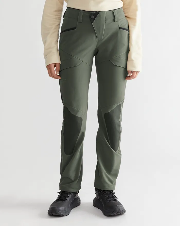 Women Misty 20 WindStretch Pants Dark Dusty Green Klttermusen Pants
