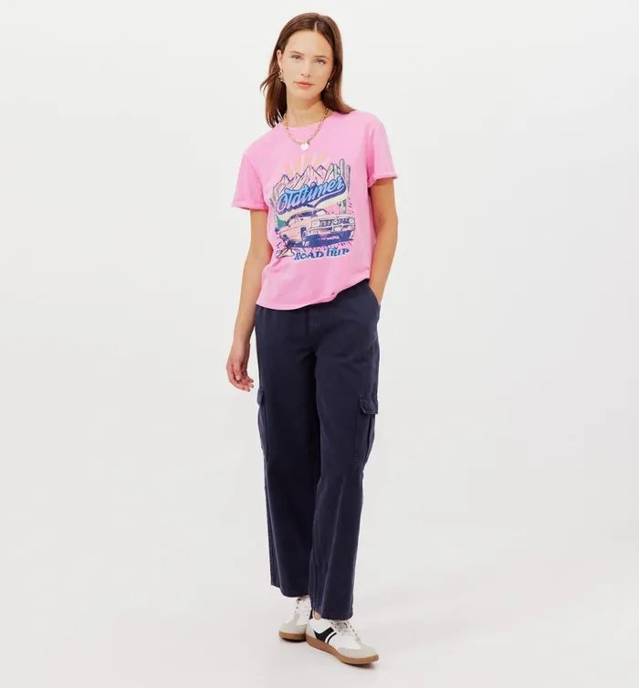 Women Motif TShirt 8211 Pink Promod Tops