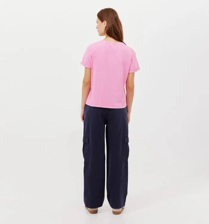 Women Motif TShirt 8211 Pink Promod Tops Women Motif TShirt 8211 Pink Promod Tops