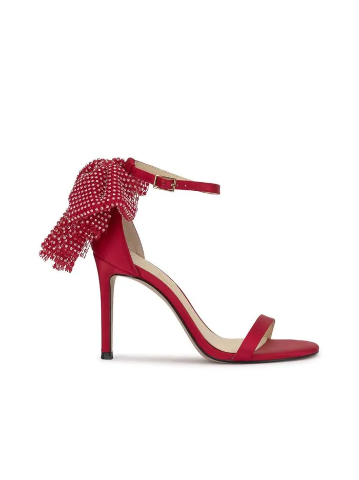Women Moure Bow Heel In Red Muse Jessica Simpson Pumps