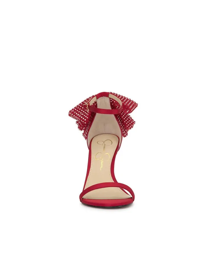 Women Moure Bow Heel In Red Muse Jessica Simpson Pumps